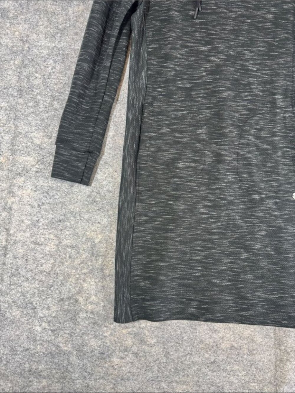 Prana Women’s Heathered Grey Sweatshirt Dress Travel Active Outdoors Small - Picture 4 of 15